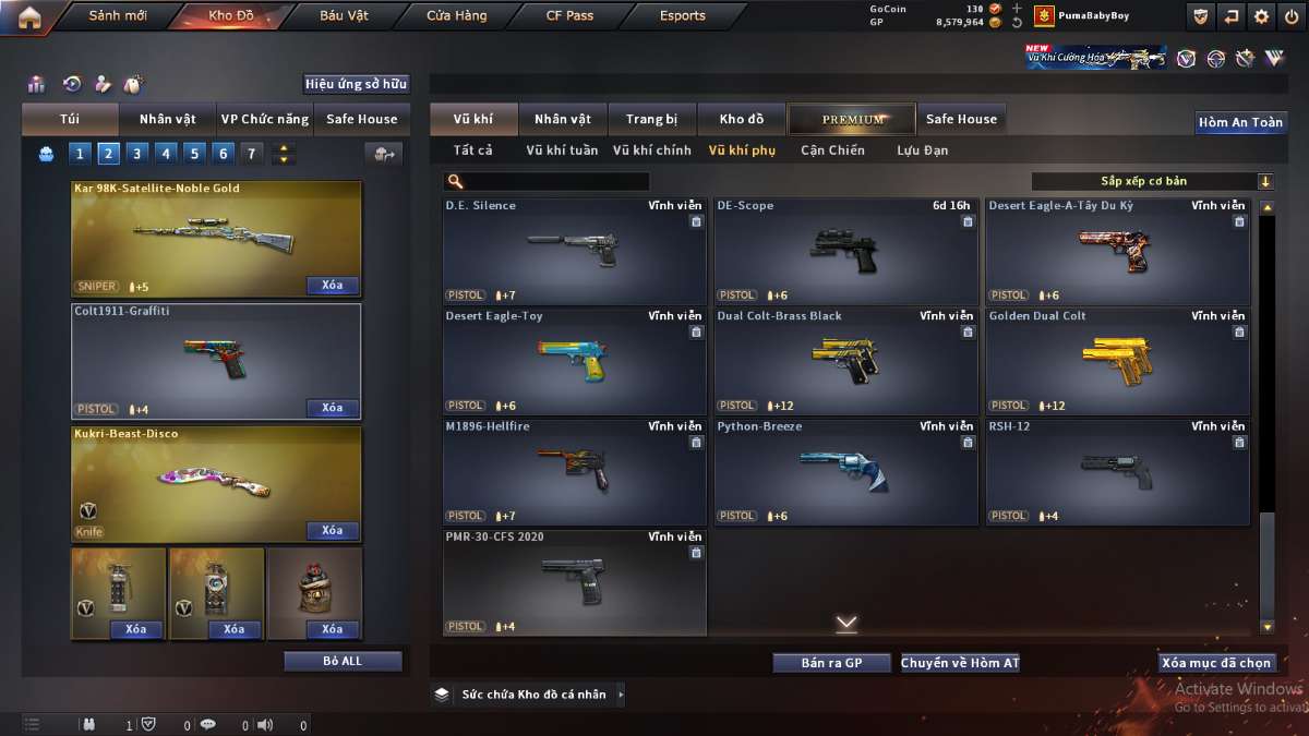 shop acc cf uy tin gia re